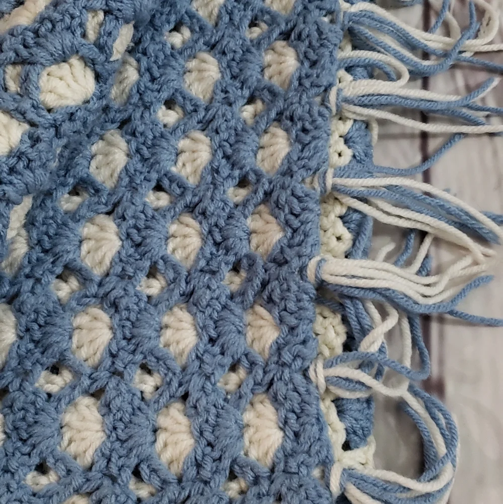 Crocheted Wrap Runner Boho